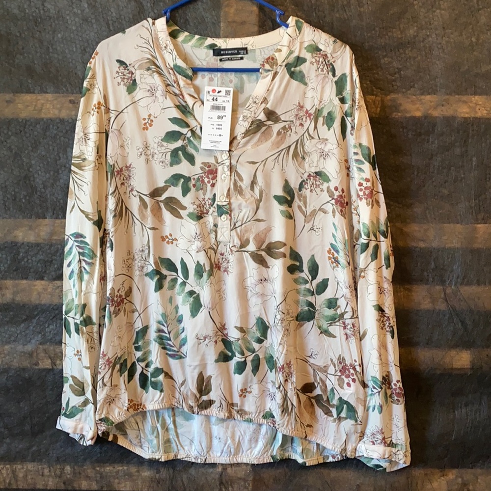 Floral Flowy Top Long Sleeve